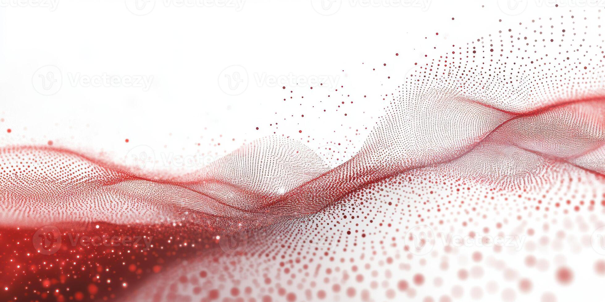 Abstract red wave patterns creating a dynamic visual effect in a minimalist design photo