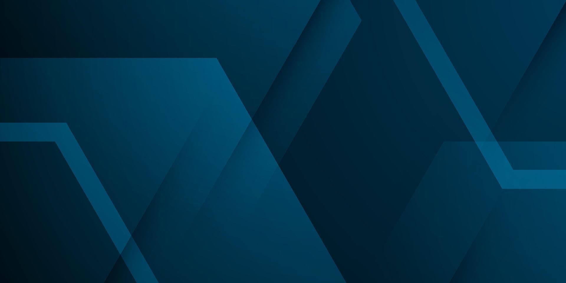 Abstract hexagonal dark blue 3D background. Simple geometric pattern design. vector