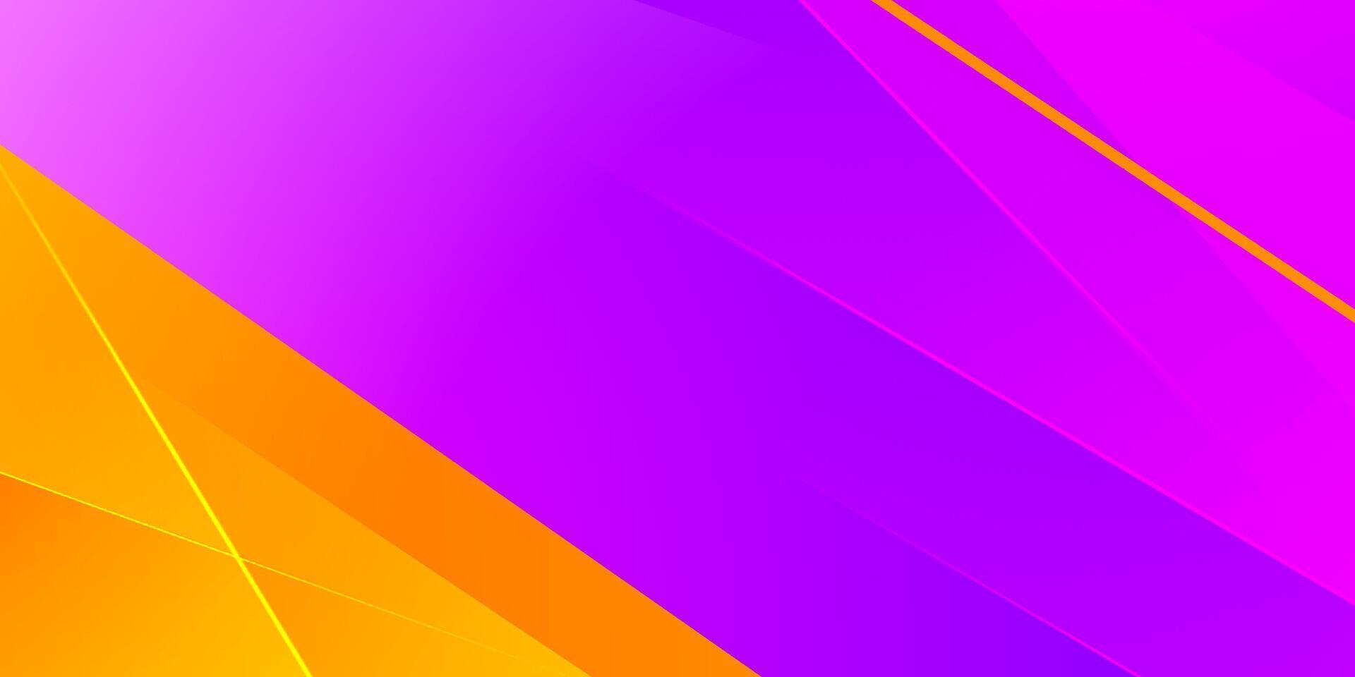 Abstract papercut 3D background with colorful orange and purple design. Overlap shape with lights pattern. Cool and modern background. vector