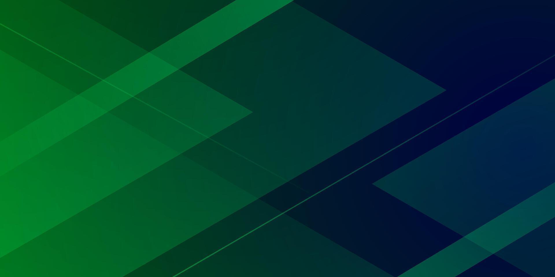 Abstract dark green triangle 3D background. Gradient blue and green background triangle overlap shapes pattern vector
