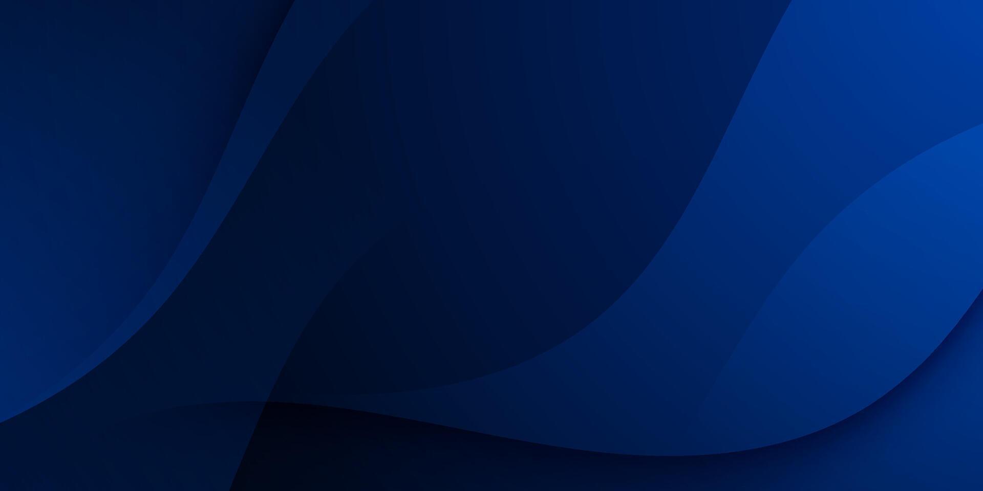 Abstract 3D dark blue background. Wave pattern realistic design. vector