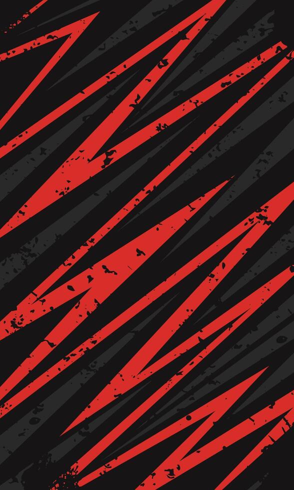 Abstract racing background red and black zig zag lines pattern vector