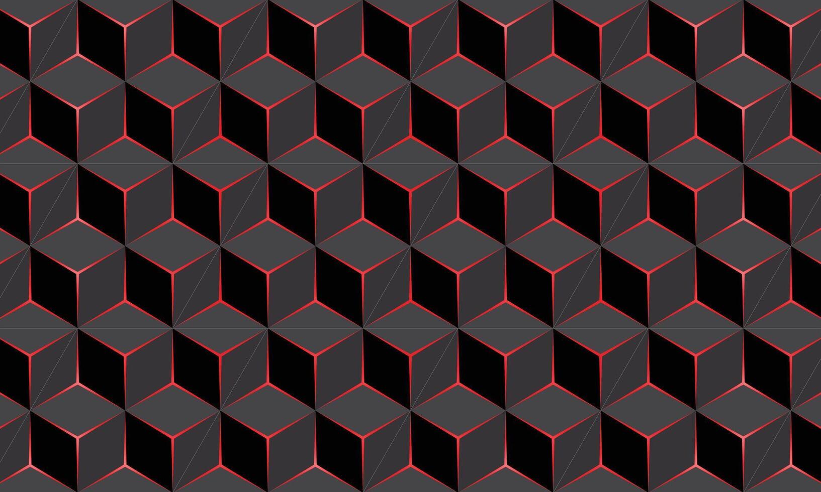 Black cube pattern elegant background vector