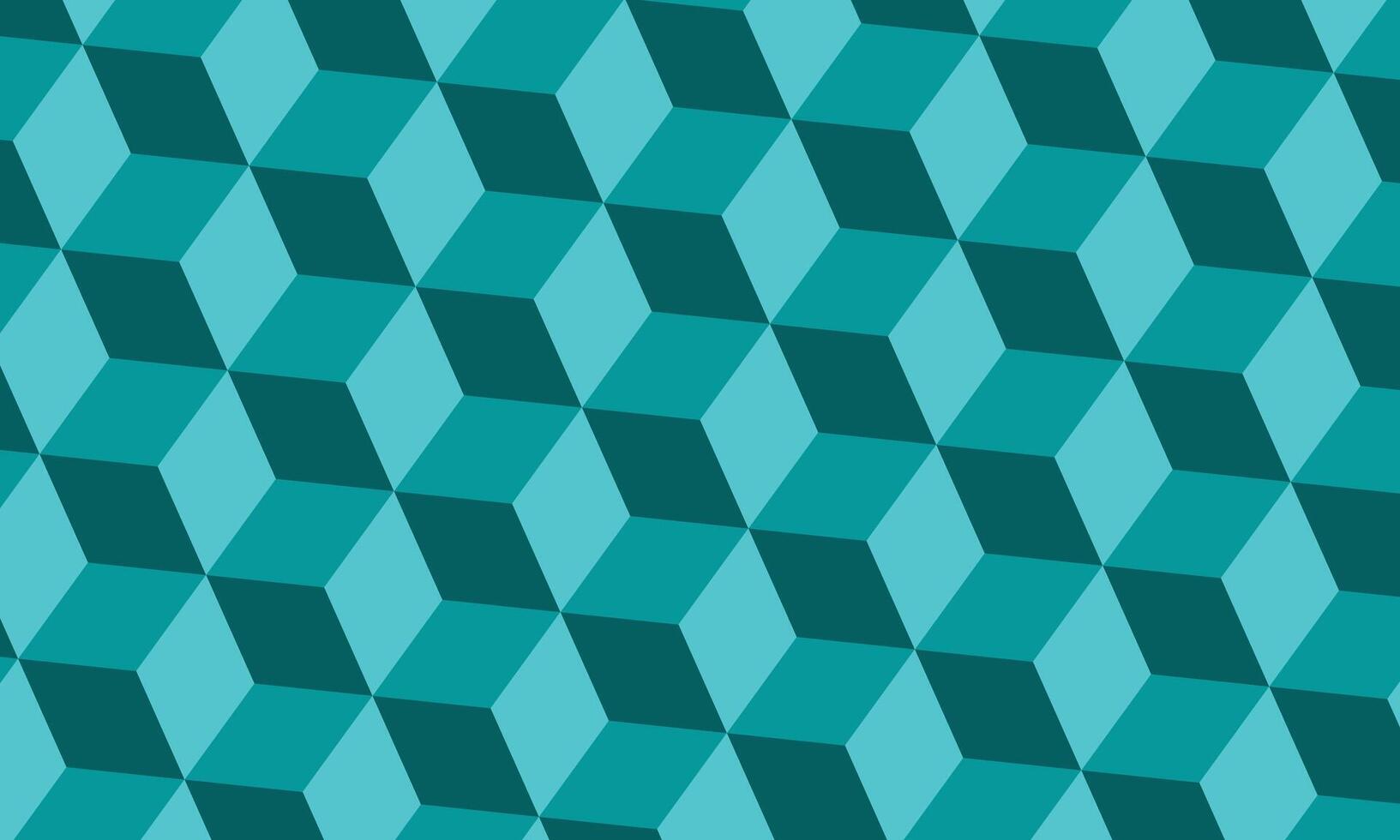 Abstract geometric blue cube pattern background vector