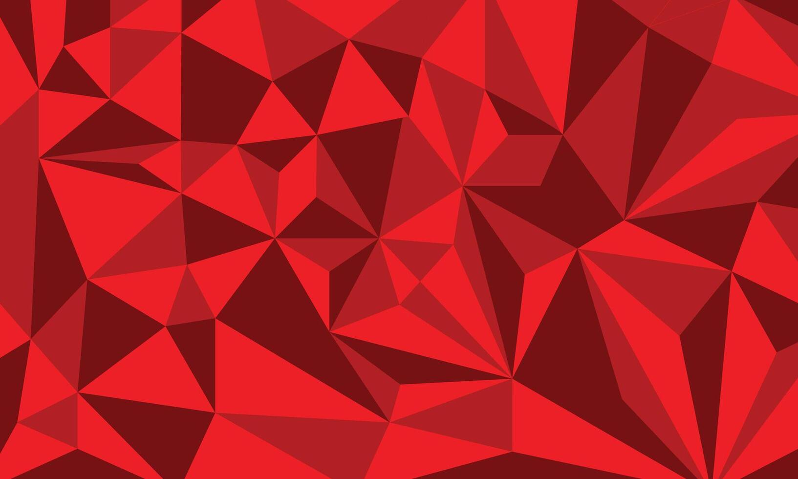 Abstract red low poly geometric pattern background vector