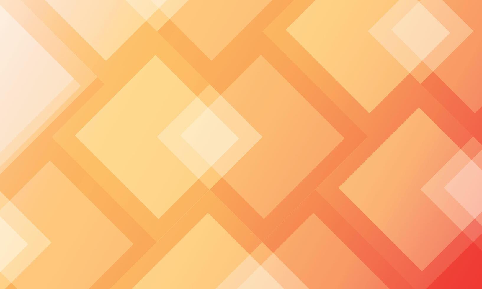 Abstract geometric background with overlapping orange squares vector