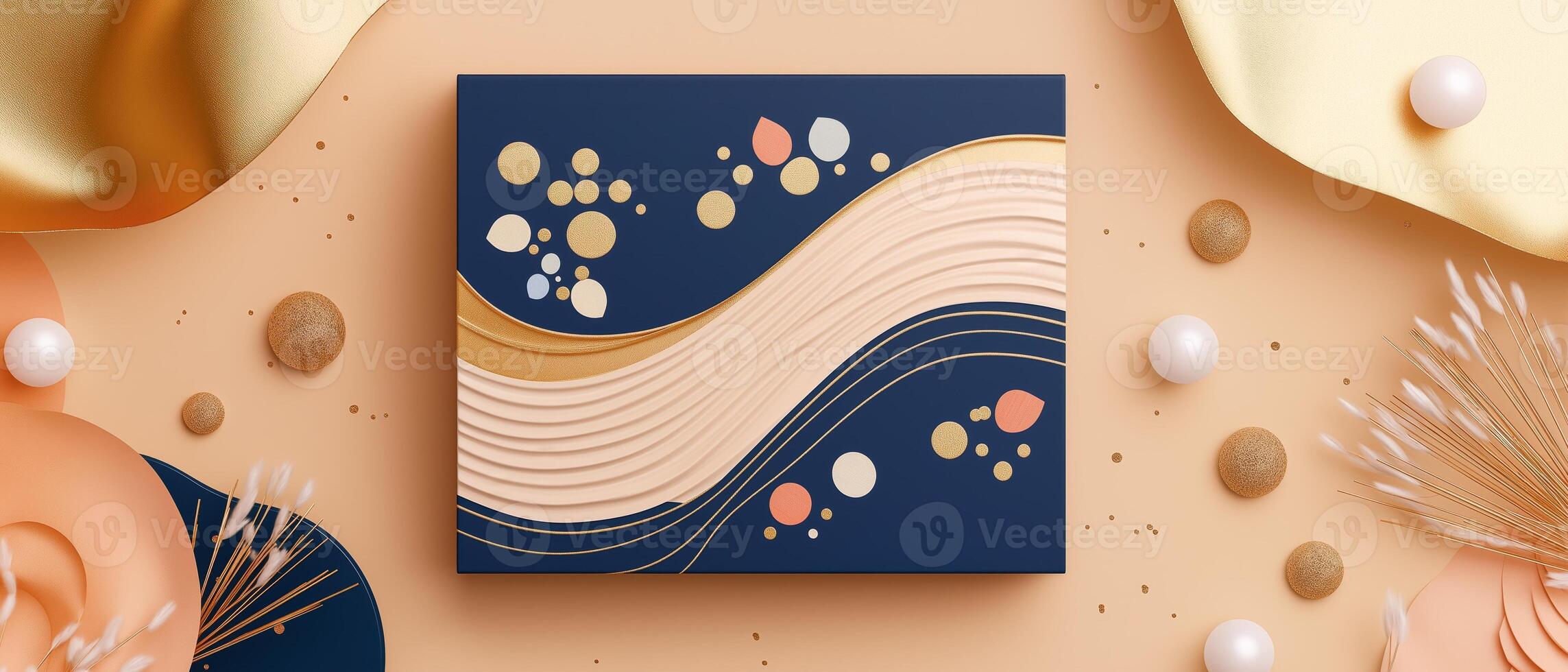 Modern Abstract Design With Decorative Elements photo