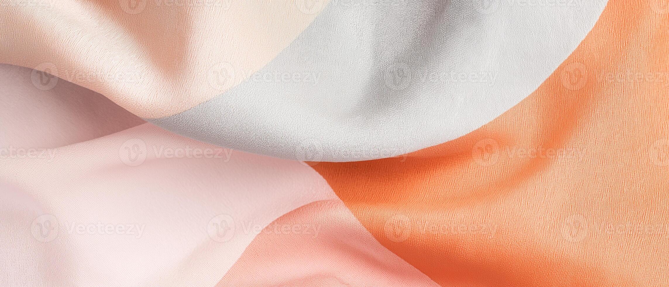 Soft Pastel Fabric Folds Abstract Background photo