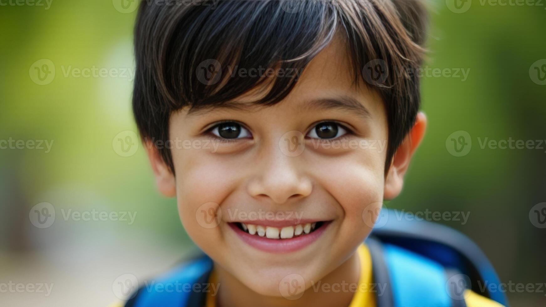 Portrait Of A Smiling Young Boy photo