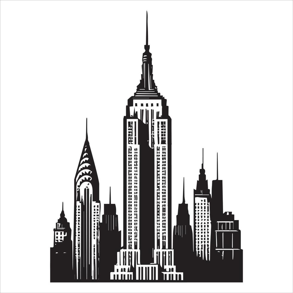 Iconic Landmarks in Beautiful Illustrations vector