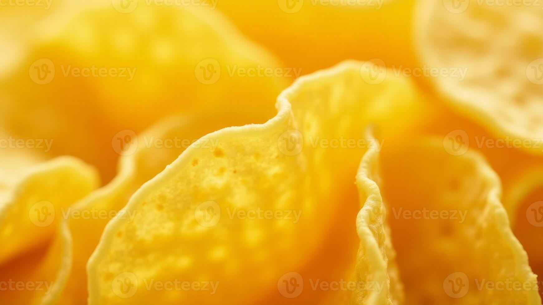 Close Up Of Yellow Potato Chips photo
