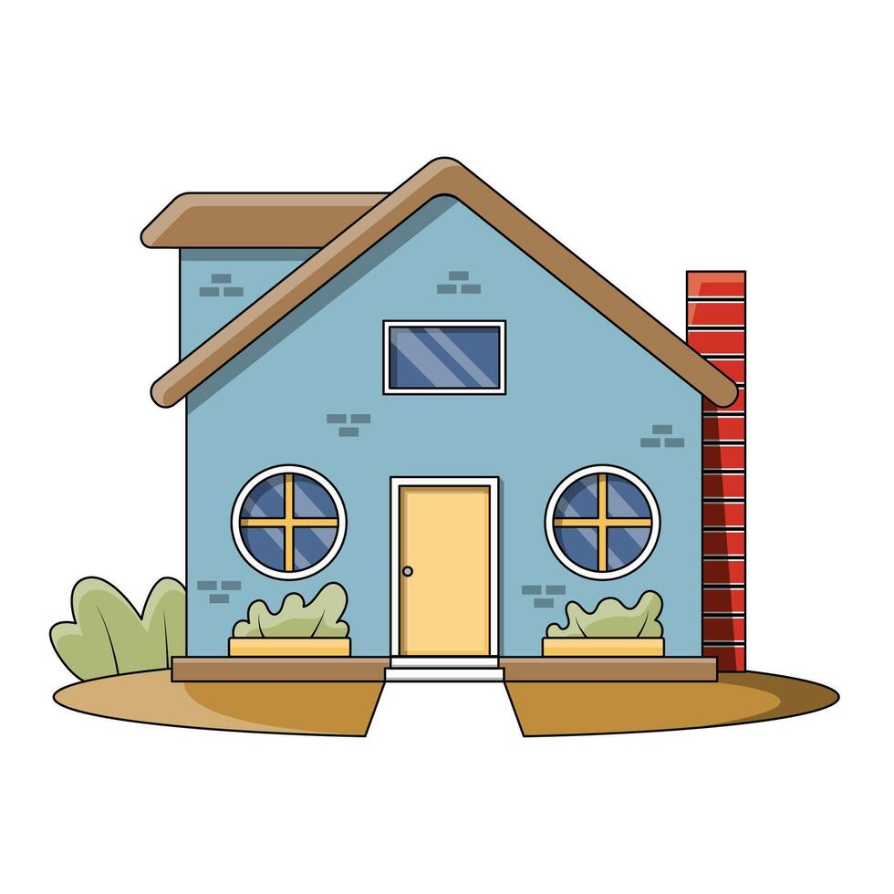 The Illustration of Small Classic House vector