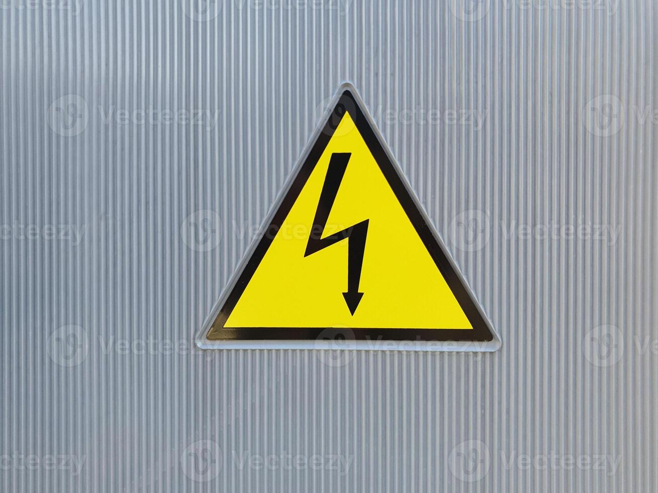 high voltage warning sign photo