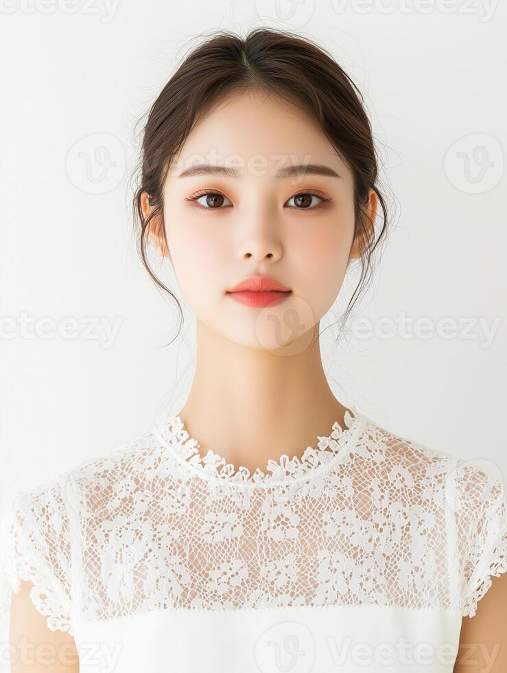 Beauty, natural makeup, female model, wedding makeup photo