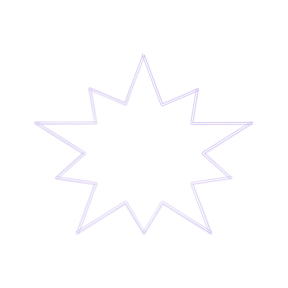 Star shape outline png