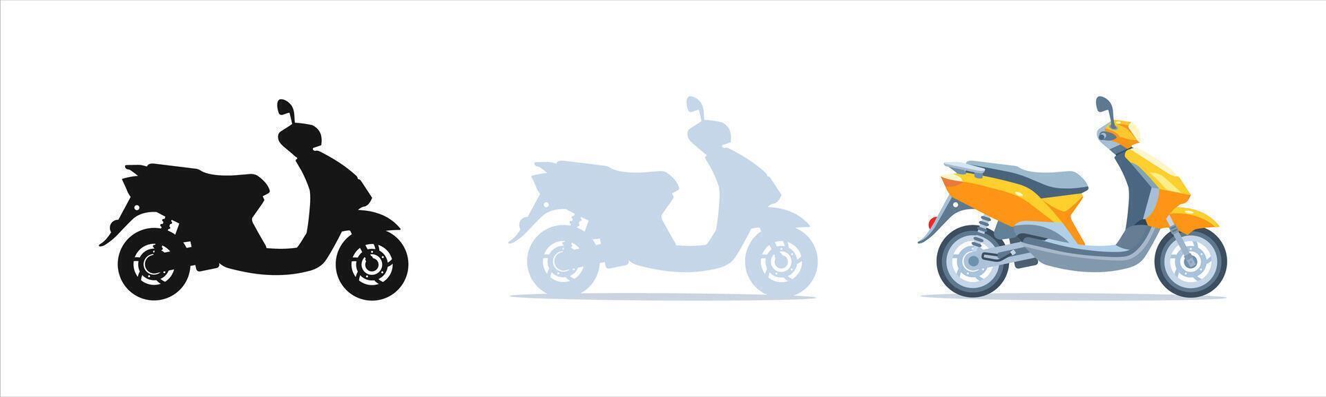 Motor Scooter Illustration vector
