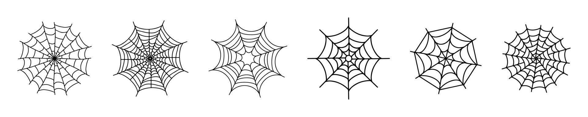 Spider Web Icon Collection vector