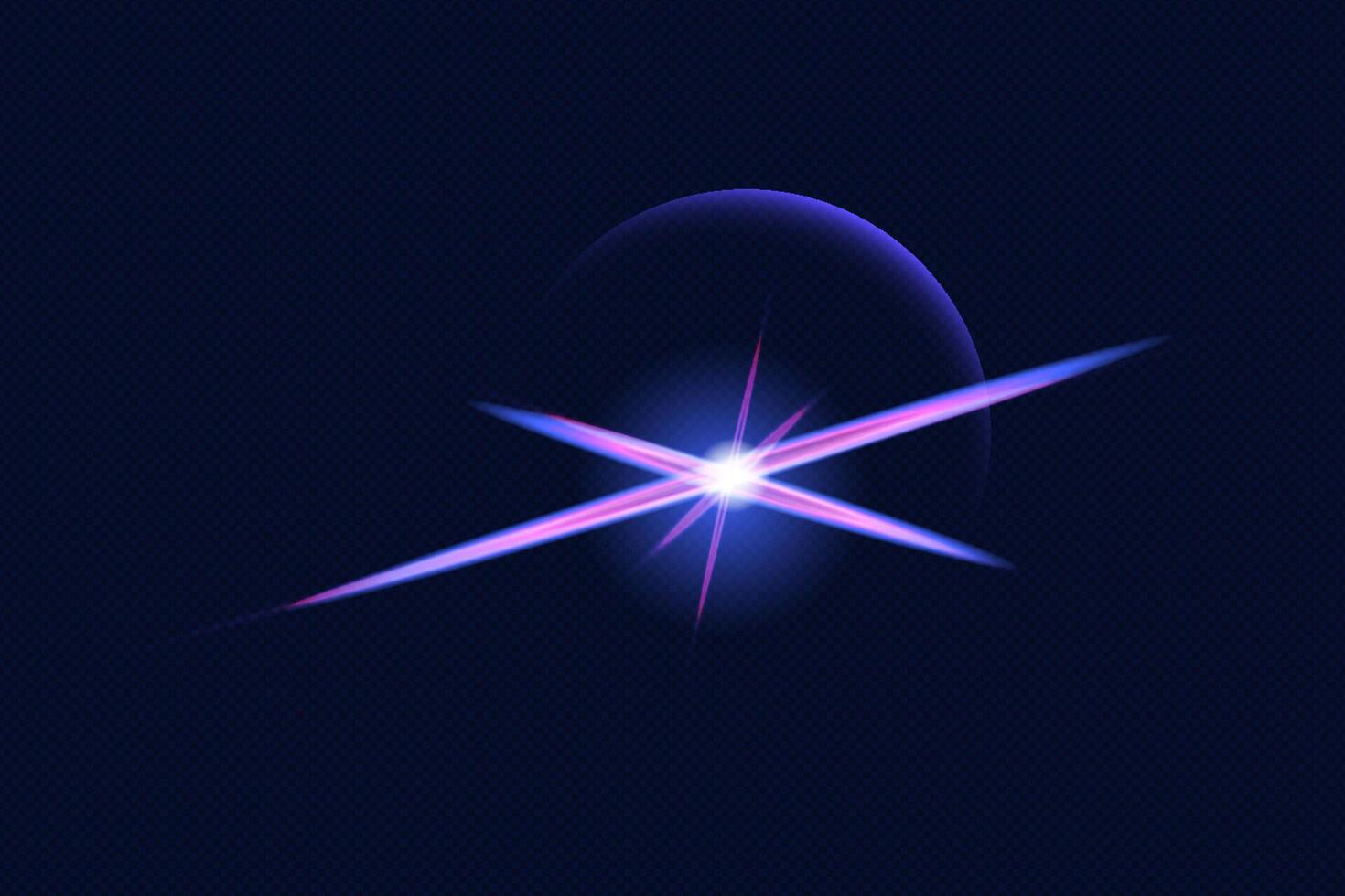 Neon Light Flare and glowing Lens Effect for editing and design with a modern touch vector