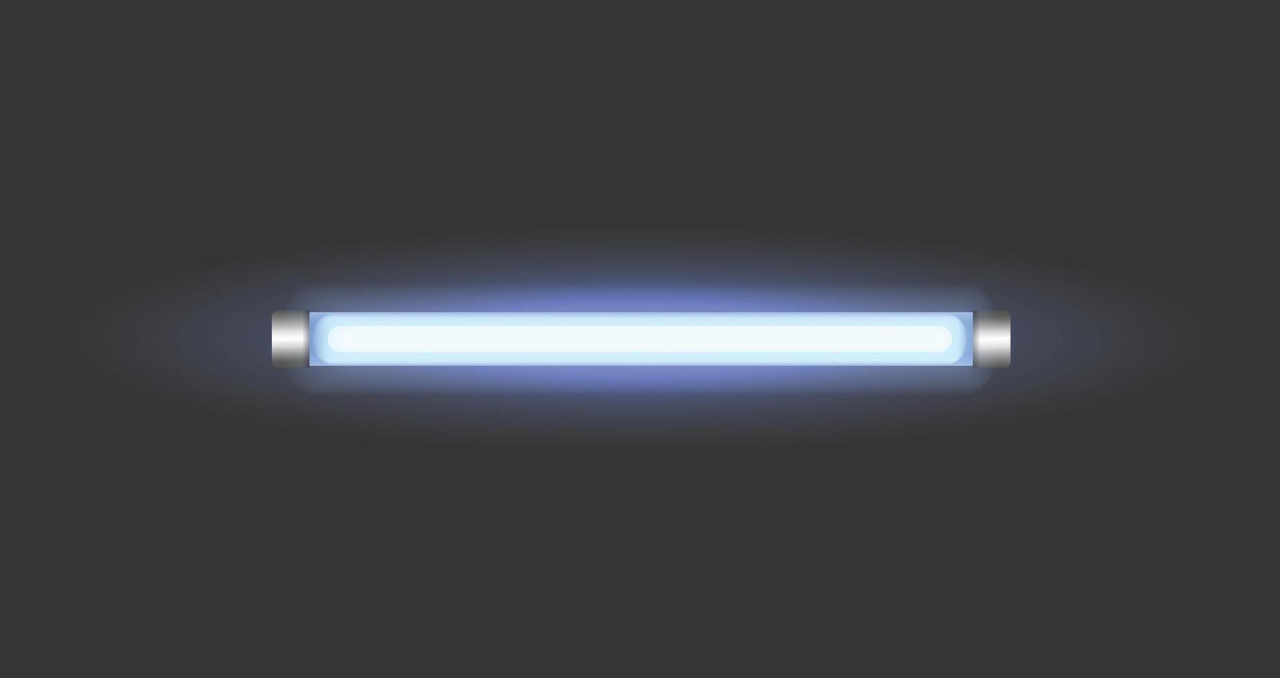 Neon Led Light Tube Glowing Lamp in Vibrant Colors, creating a striking ambiance vector