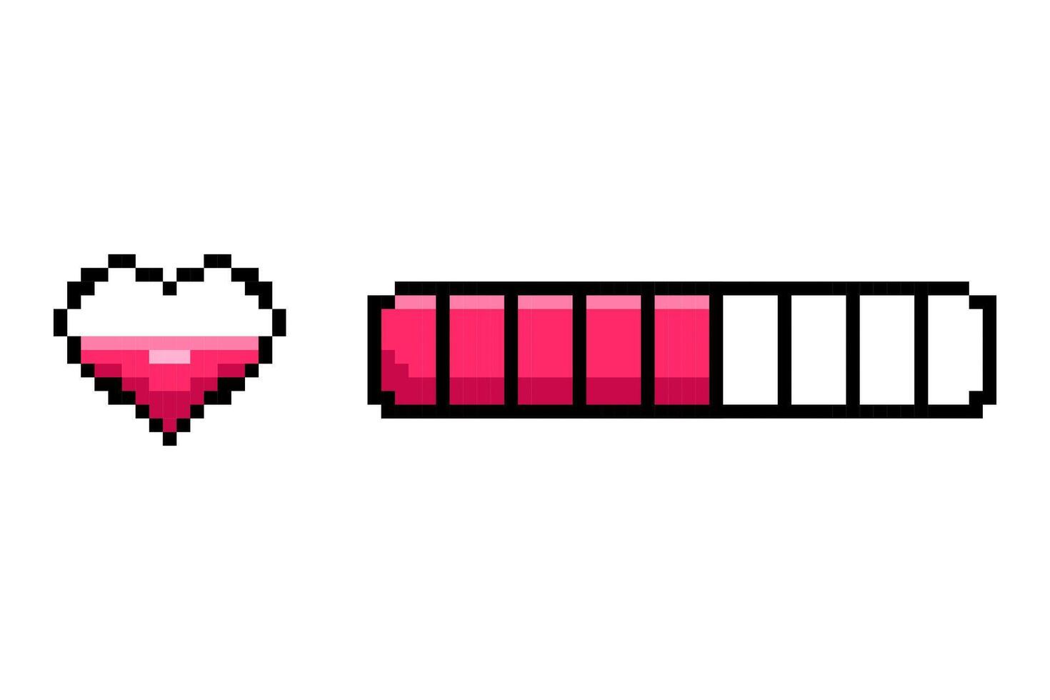 Pixel Game UI Element that Enhance Interactive Design Experiences vector