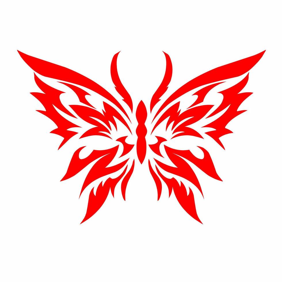 Design symbols abstract butterfly vector