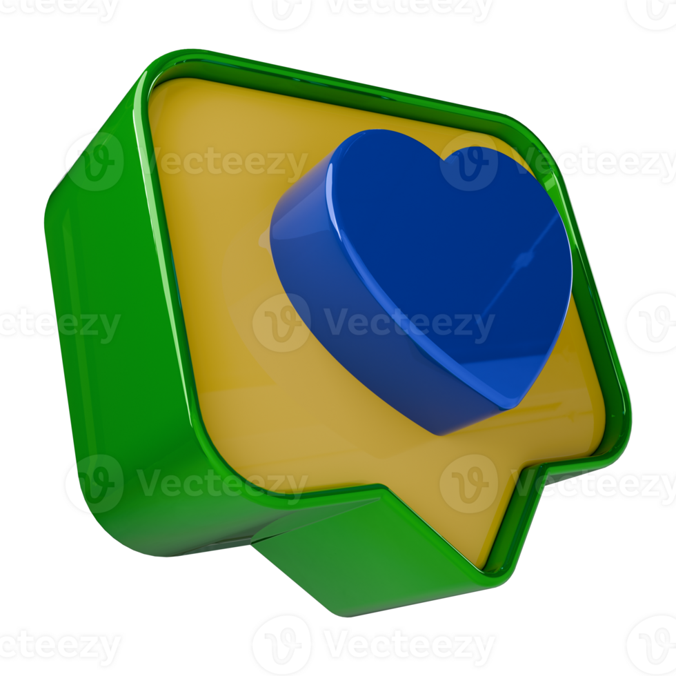 Heart chat icon png
