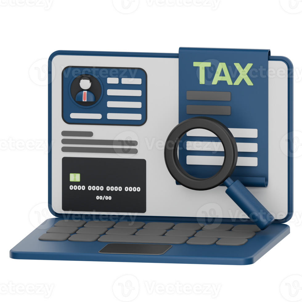 3D Online Tax Filing Secure Easy png