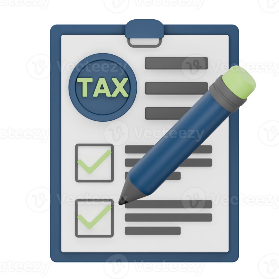 3D Tax Form Checklist png