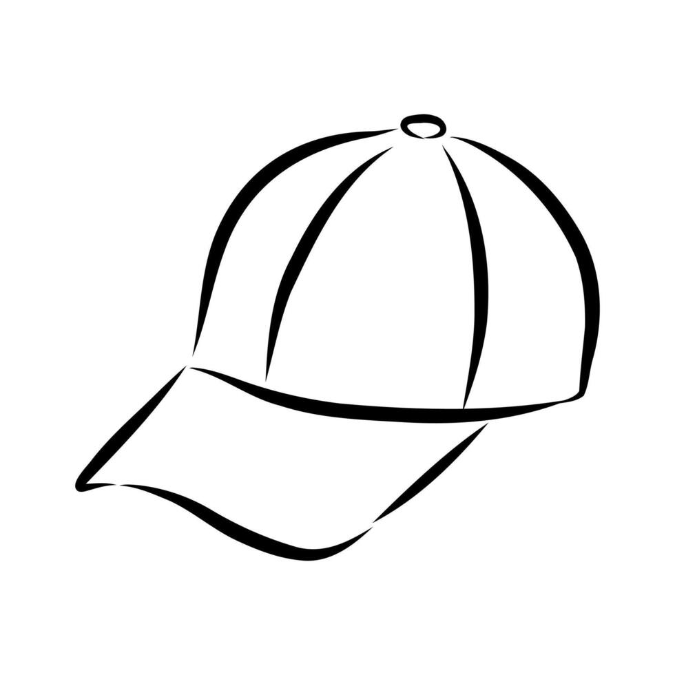 baseball cap drawing vector