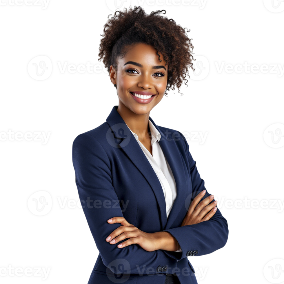 A beautiful young woman in a business suit png