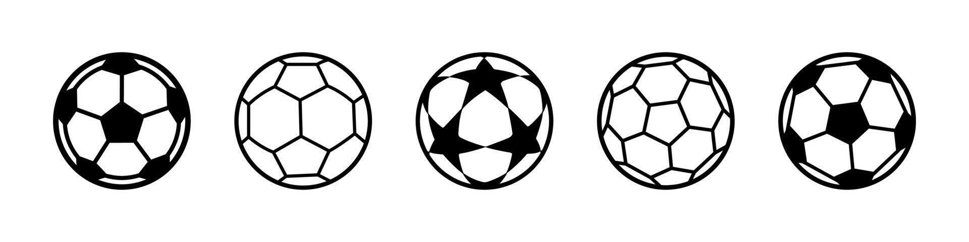 Soccer Ball Icons vector