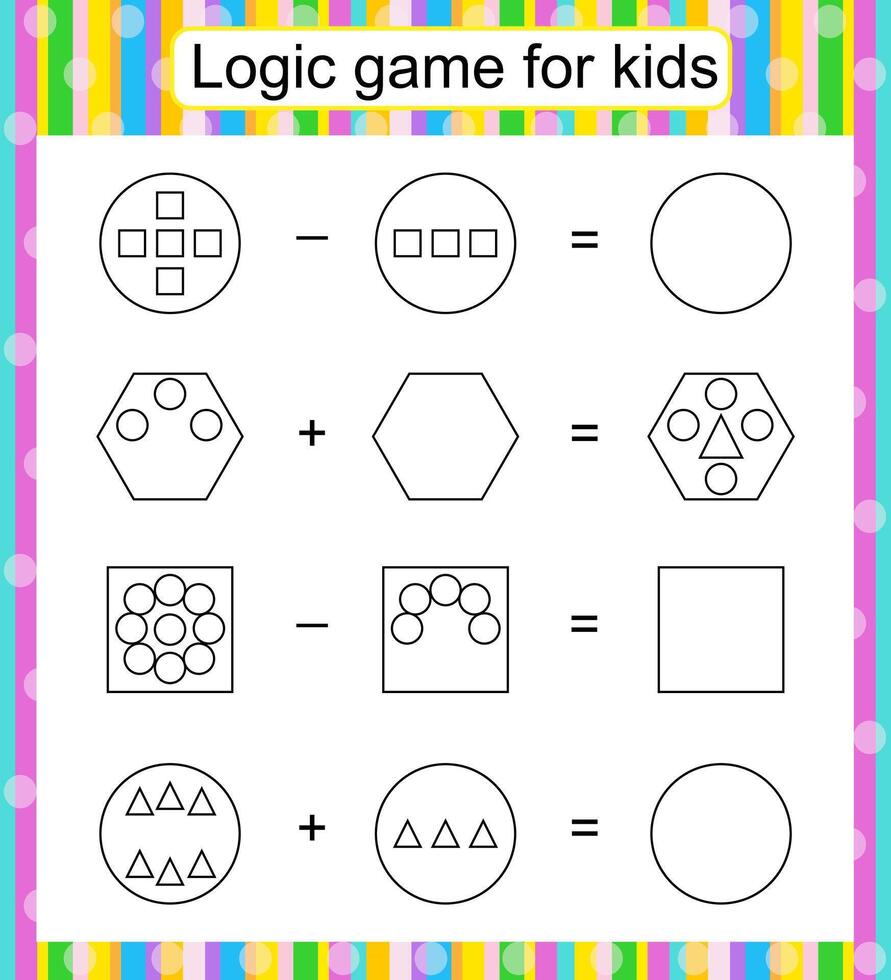 Find and draw the missing parts. Children activity page. Worksheet vector