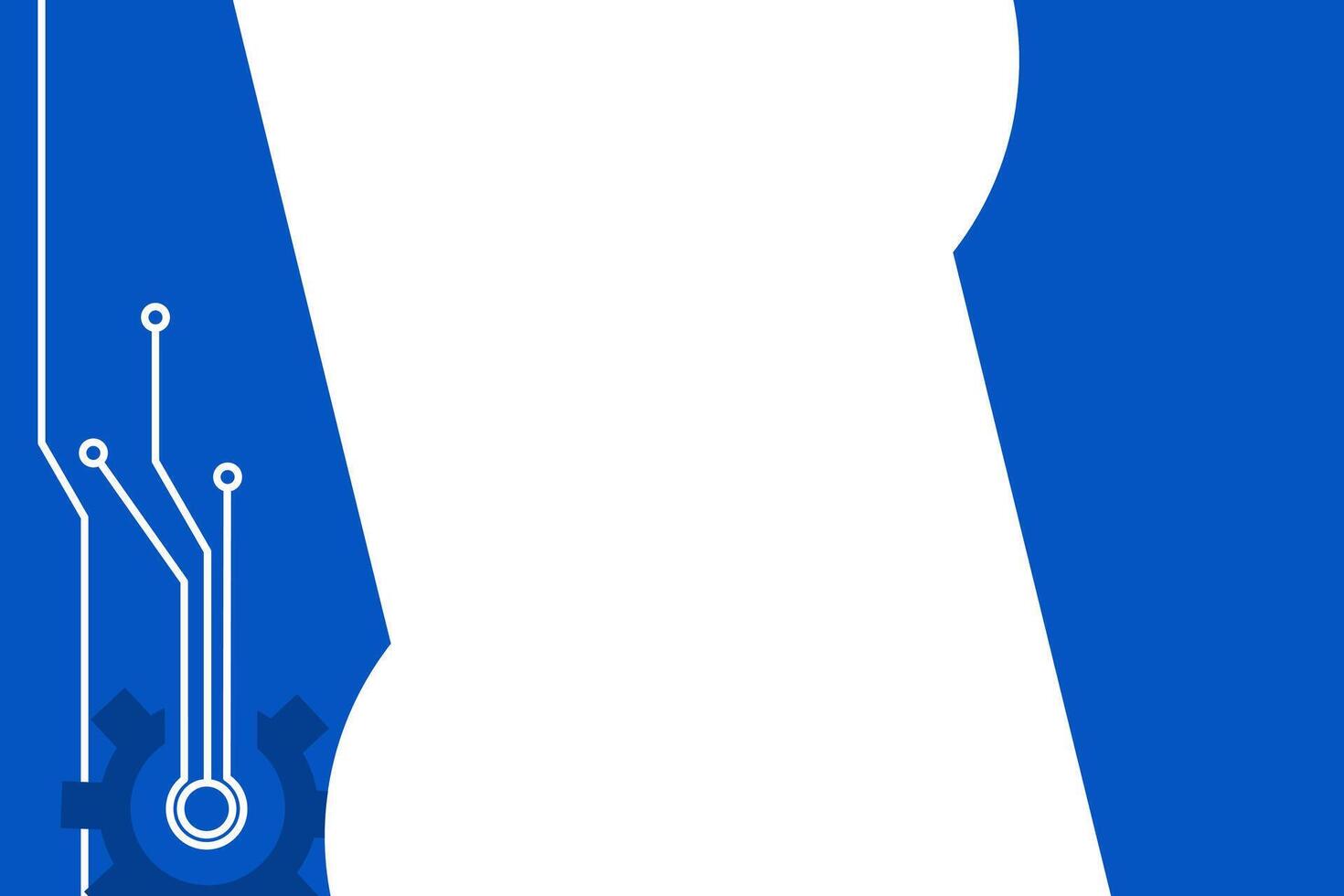 Blue and white background with technology theme vector
