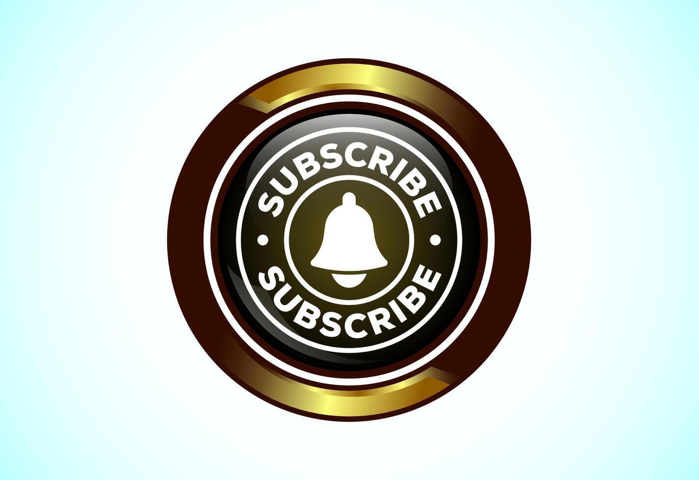 Subscribe button design illustration, notification icon vector
