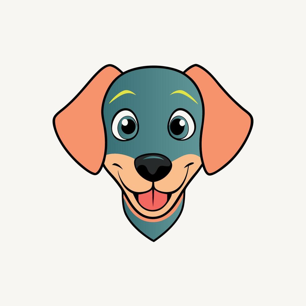 Cute dogs on white background including a beagle dachshund and a dog with a ball vector