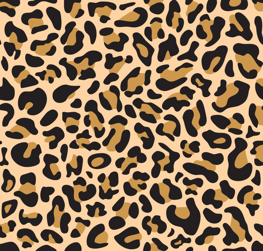 leopard skin seamless pattern illustration vector