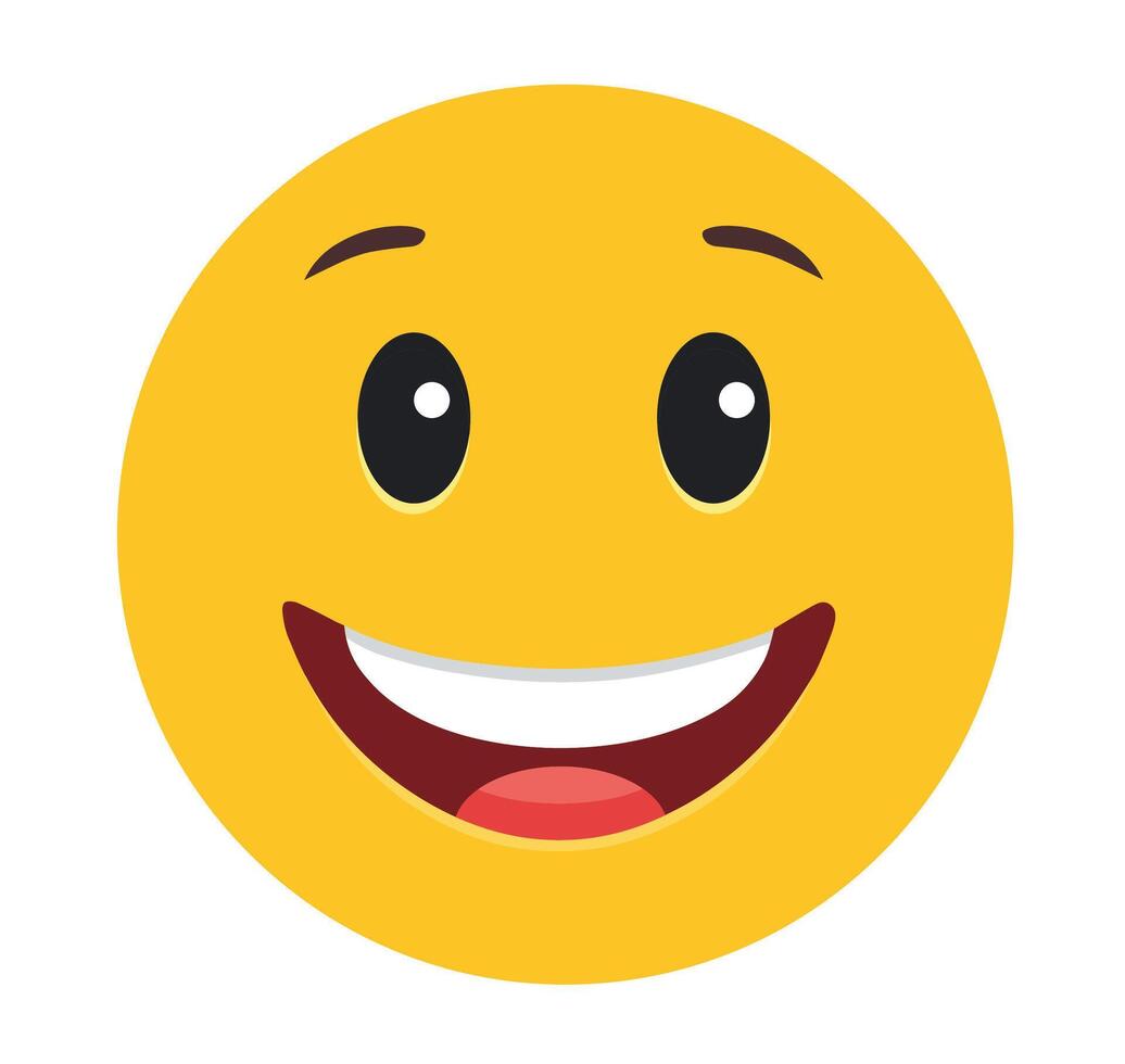 icon of happy emoji vector