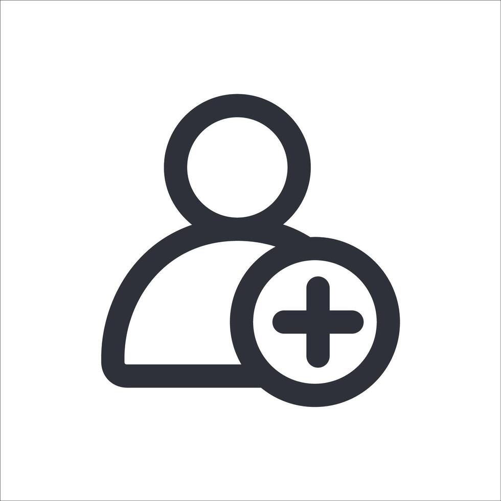 Add User Icon for Account Registration and Invitations vector