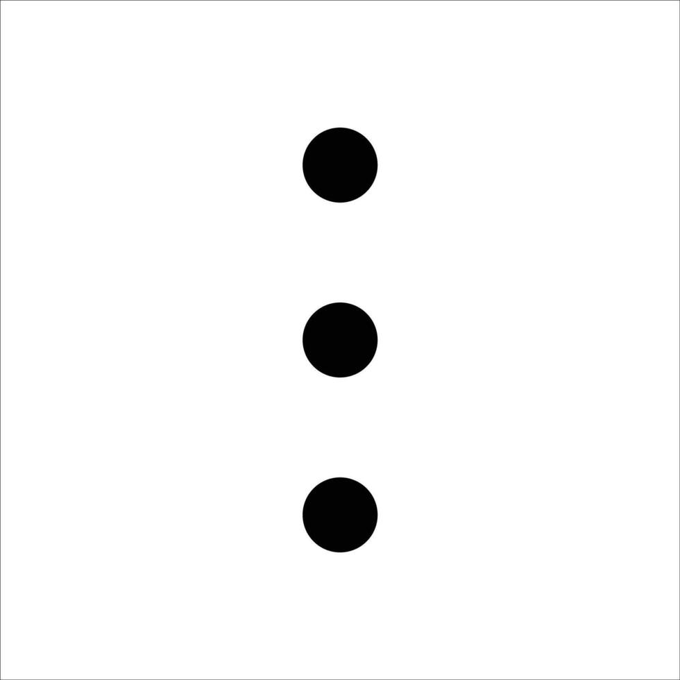Horizontal Kebab Menu Icon for Web vector