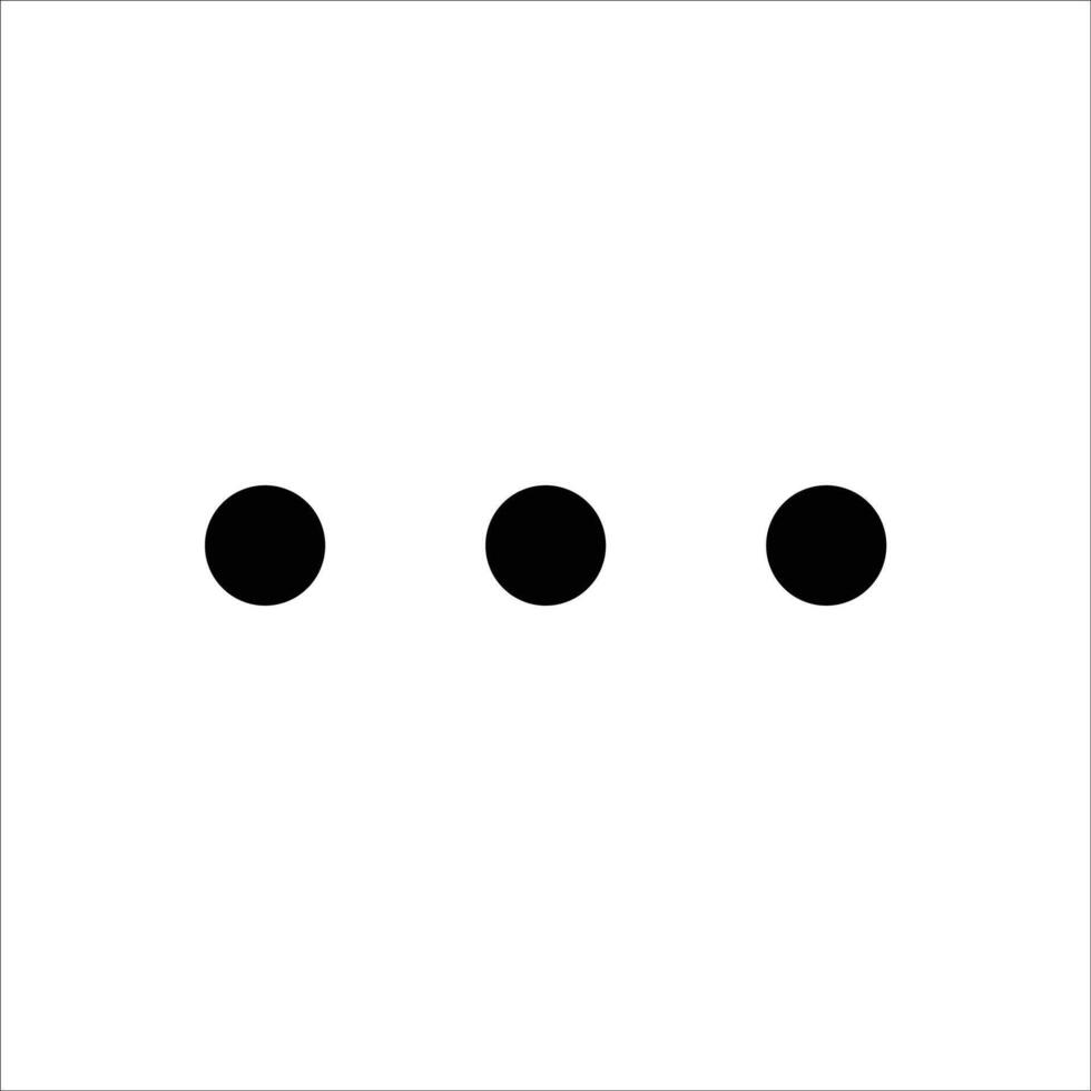 Three Dot Vertical Menu Icon for Interfaces vector
