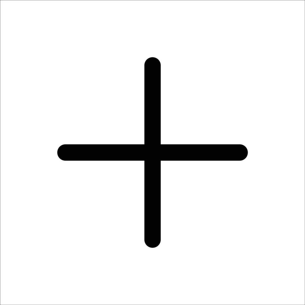 Add Plus - Simple Plus Sign Icon vector