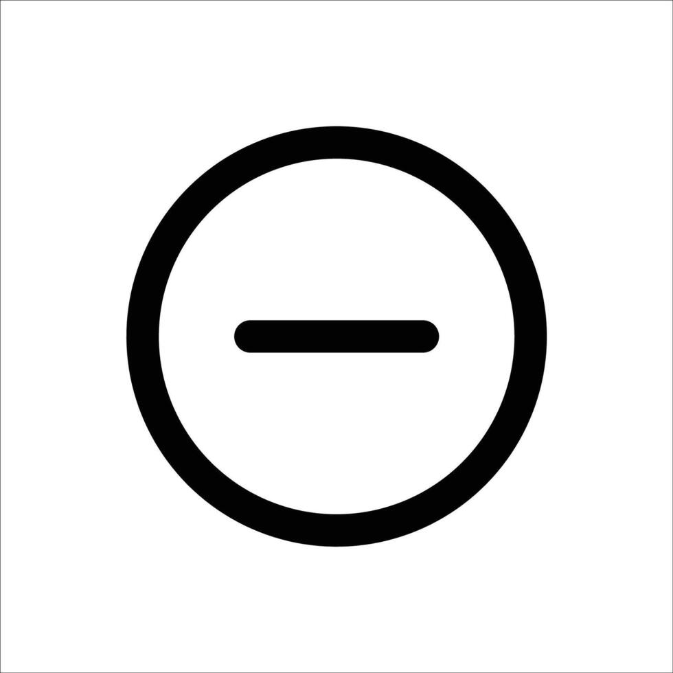 Remove Circle - Minus Symbol Button vector