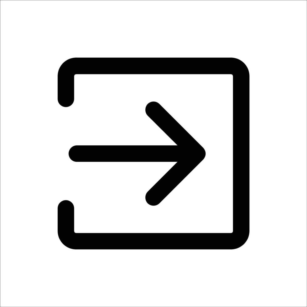 Sign In Action Icon vector
