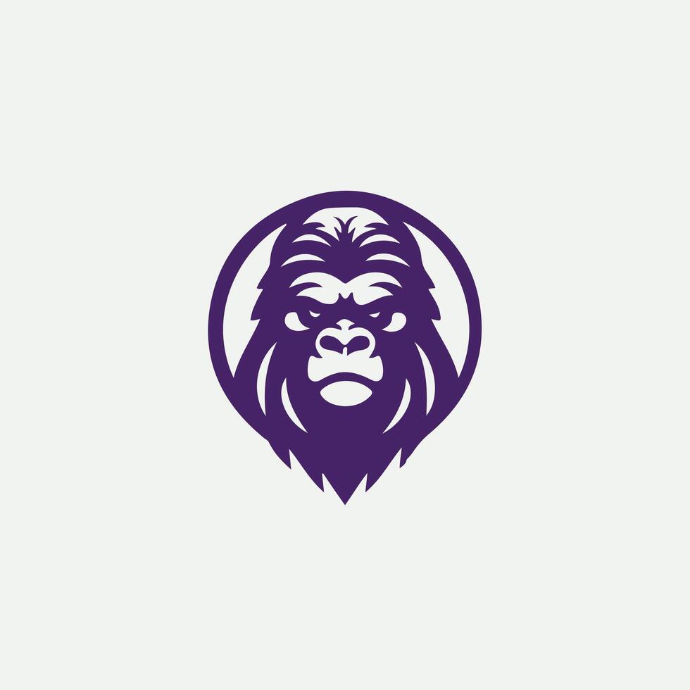 Jungle Ruler gorilla design vector