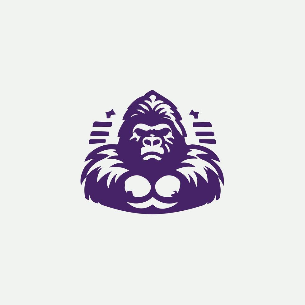 Iron Titan gorilla design vector