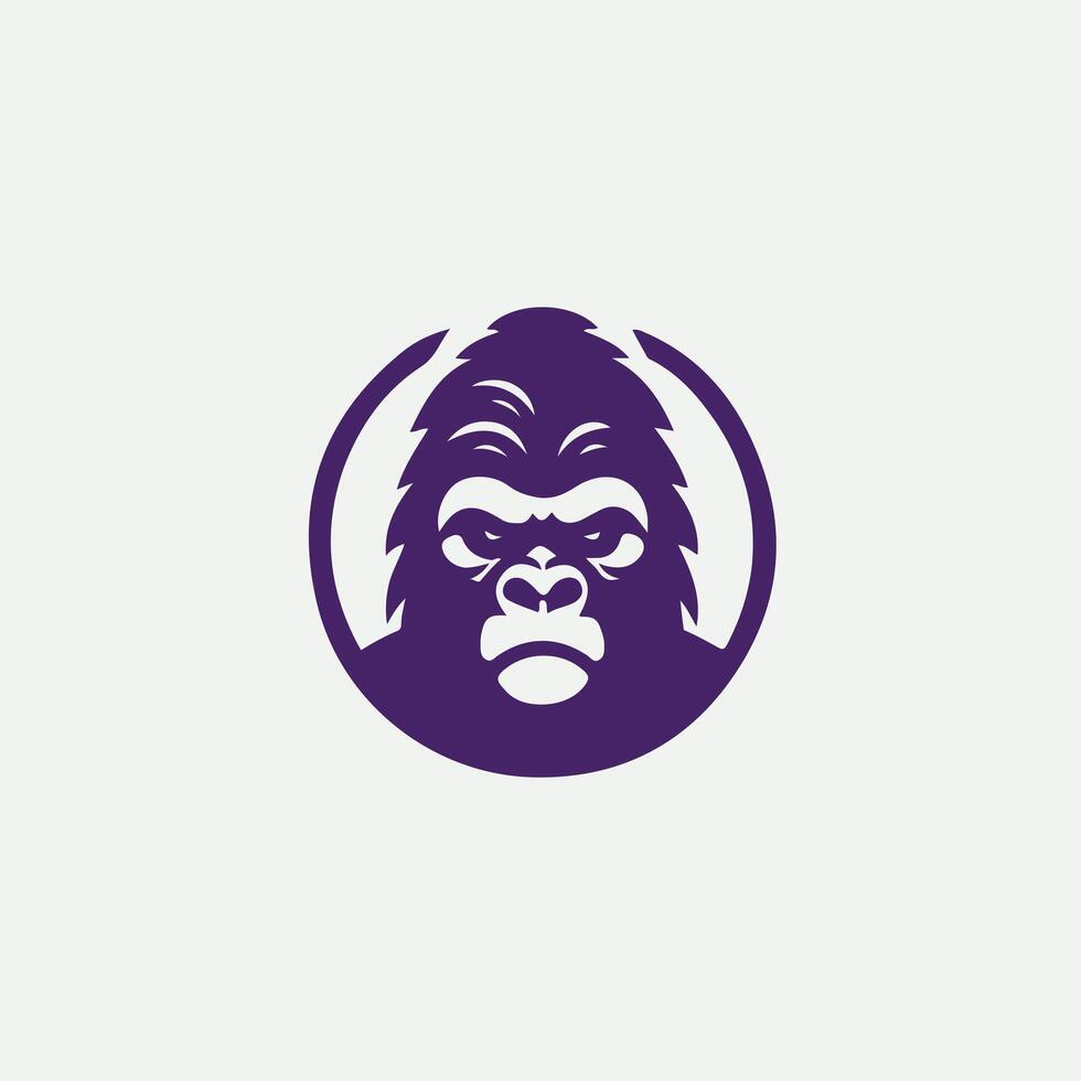 Beast King gorilla design vector