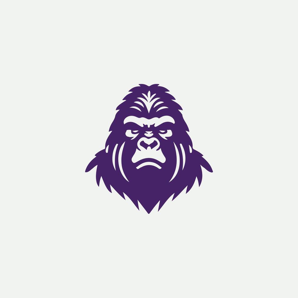 Titan of Might gorilla design vector