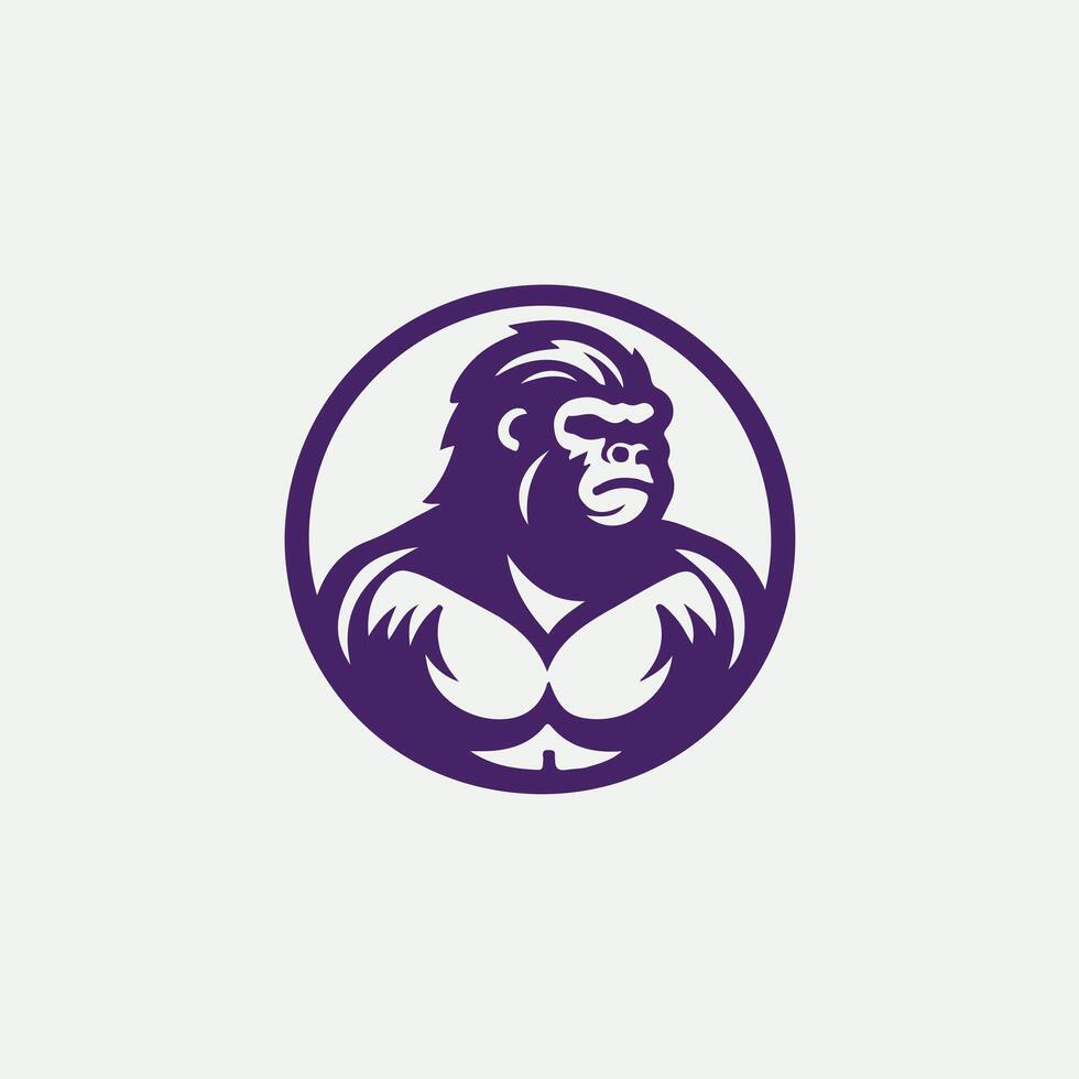 Savage Monarch gorilla design vector