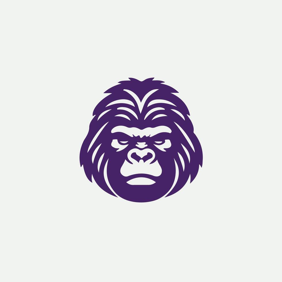 Unyielding Strength gorilla design vector
