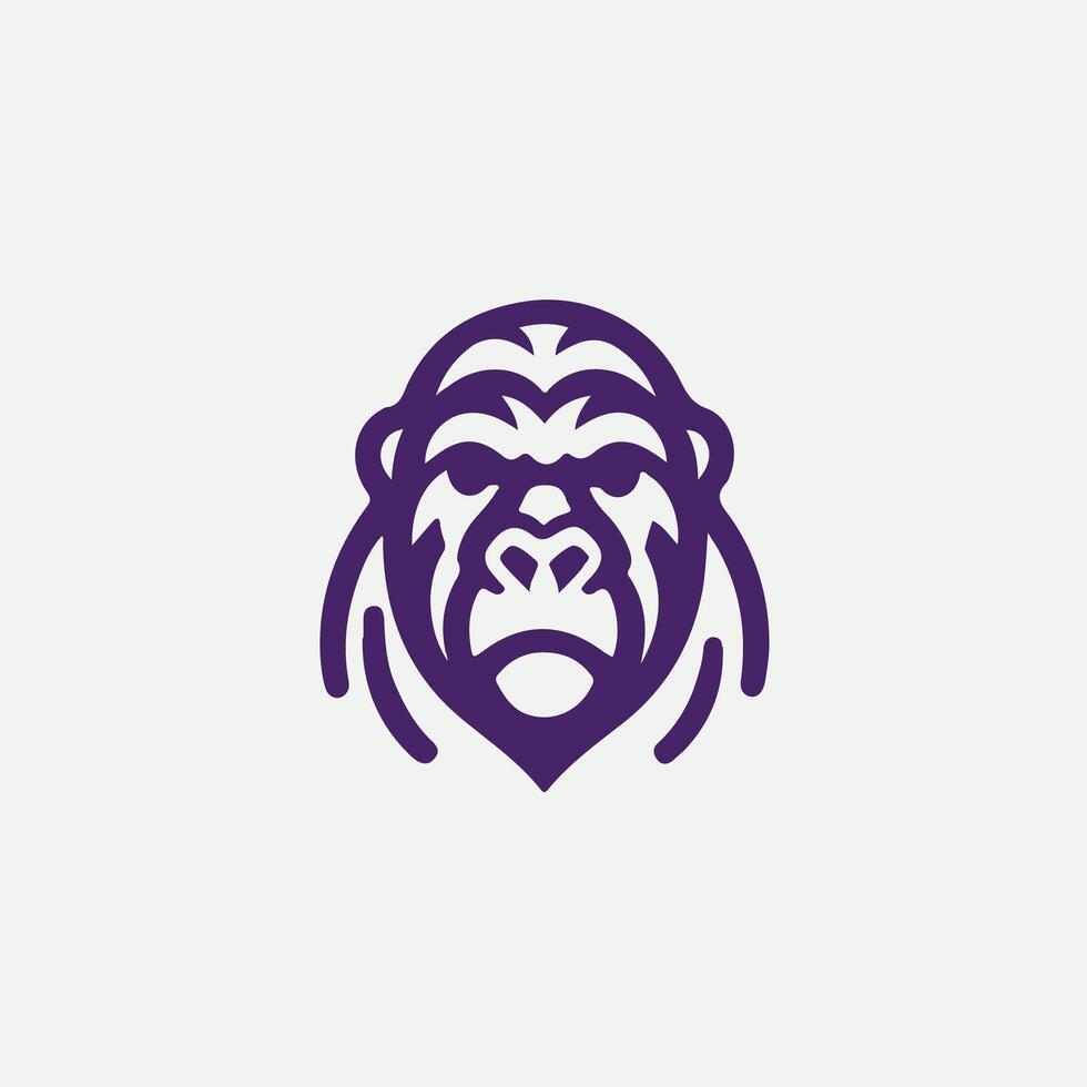 Rampaging Fury gorilla design vector
